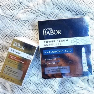 Dr Barbor power serum hyaluronic acid and retinol soothing toner bundle